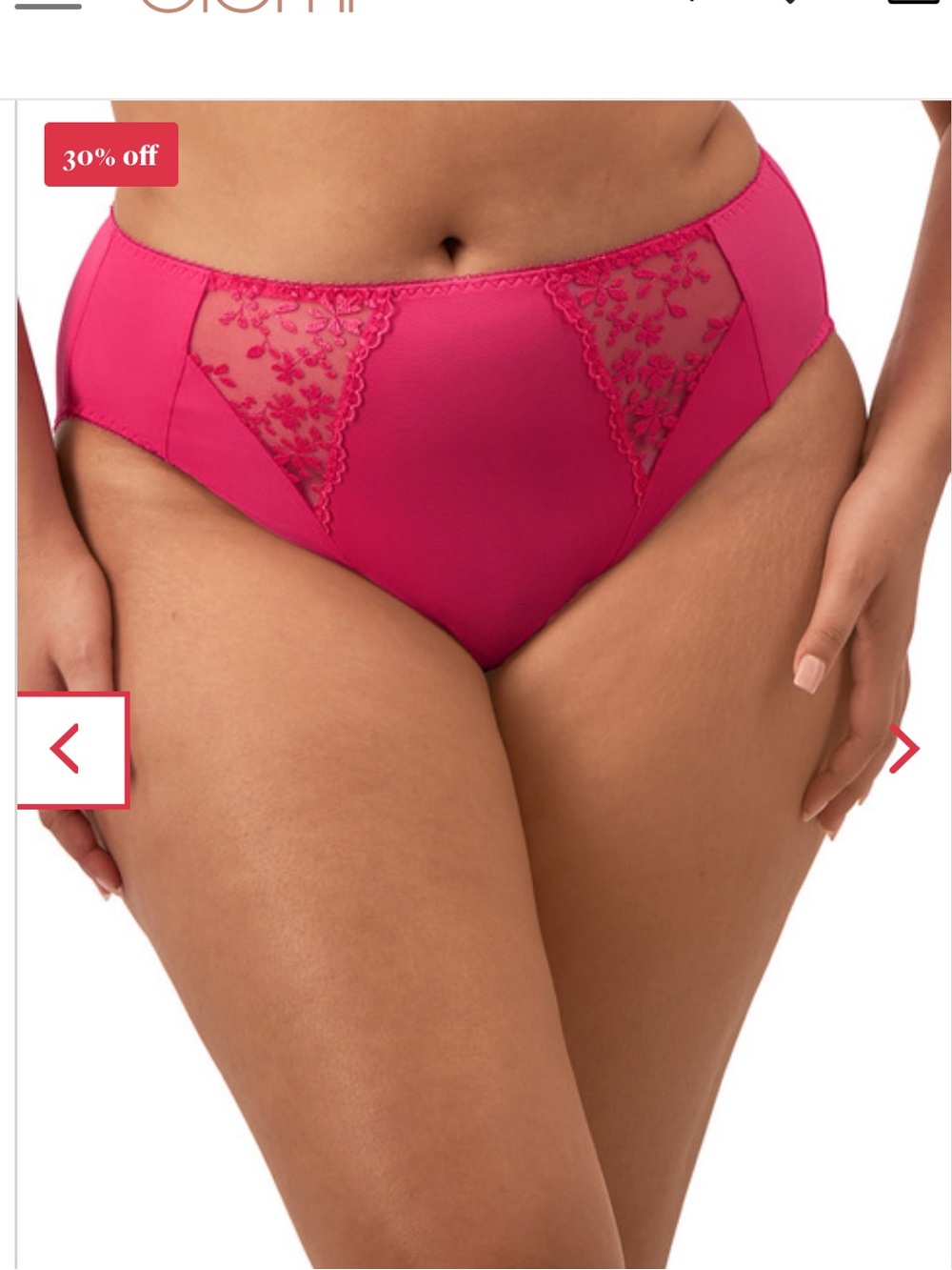 Elomi Zarla High Leg Brief Love Potion